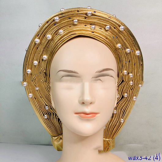 Turbante Trenzado Jacquard Perla Árabe para Mujer - Image 19