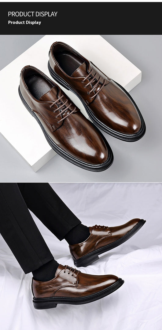Zapatos de Cuero para Hombre - Elegancia Formal para Bodas y Eventos - Image 18