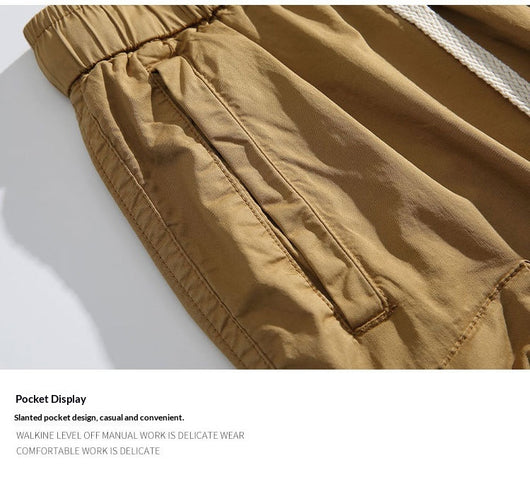Pantalones Sueltos Retro de Pierna Ancha para Hombre - Image 11