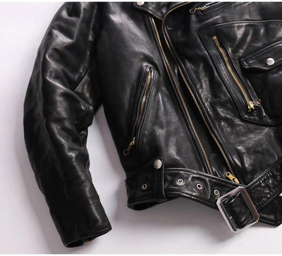 Chaqueta de Cuero Genuino para Motocicleta - Protección y Estilo - Image 12