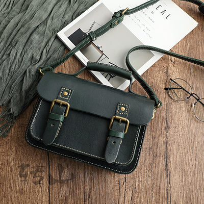 Bolso de Cuero Vintage Artesanal para Mujer - Cuero Vegetal Curtido - Image 7