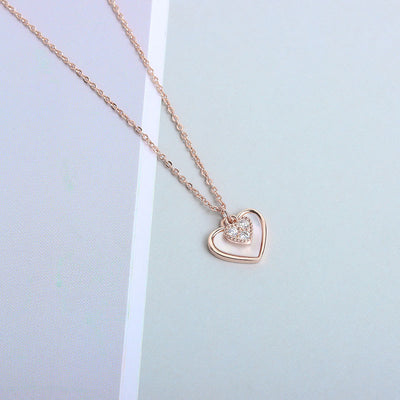 Collar de Plata Esterlina S925 Concha del Amor para Mujer - Image 5