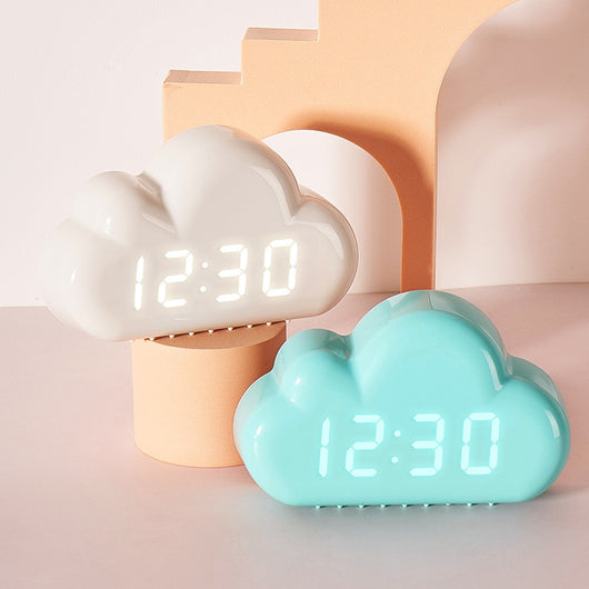 Reloj Despertador LED Inteligente con Control de Voz y Calendario