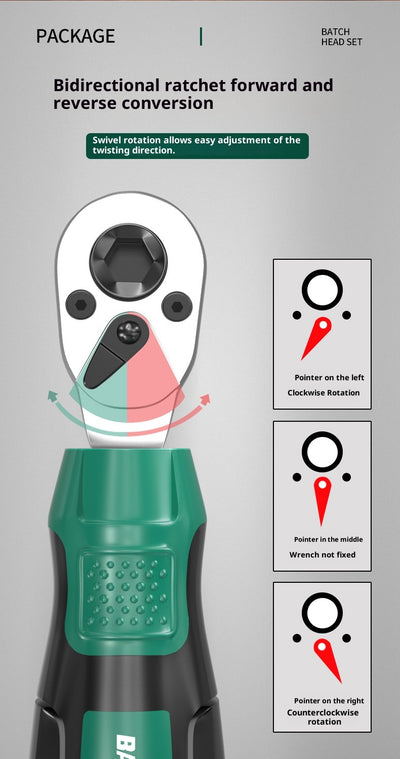Juego de Destornillador y Llave Inglesa con Bits Intercambiables - Image 23