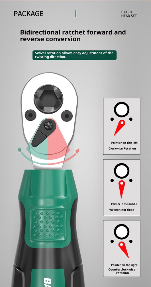 Juego de Destornillador y Llave Inglesa con Bits Intercambiables - Image 23