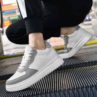 Tenis Blancos Bajos Estilo Coreano para Hombre
