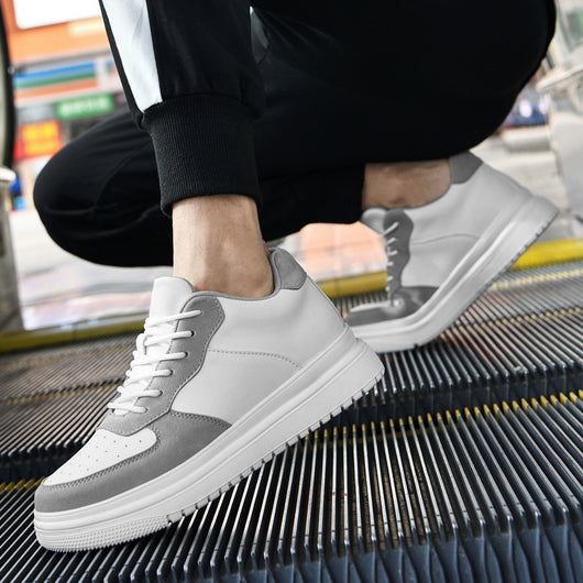 Tenis Blancos Bajos Estilo Coreano para Hombre