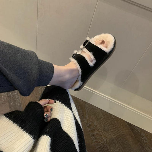 Pantuflas Cálidas de Lana con Suela Gruesa y Comfort Premium - Image 2