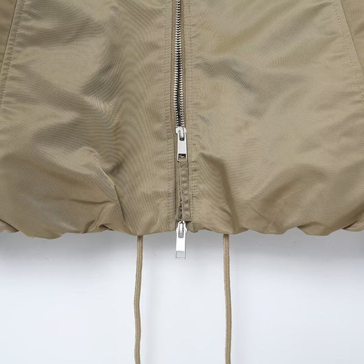 Abrigo de Algodón para Mujer con Cuello de Piel Desmontable - Image 8