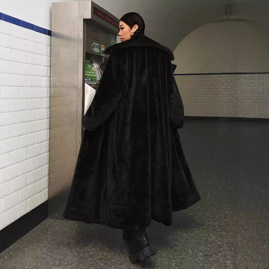 Abrigo Largo Elegante Estilo Europeo y Americano para Mujer - Image 4