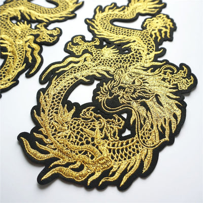 Accesorios de Bordado de Dragón Dorado de Buena Suerte - Image 10