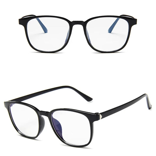 Vintage tortoiseshell anti-blue light flat glasses with a full-frame design, suitable for unisex wear. - Image 15
