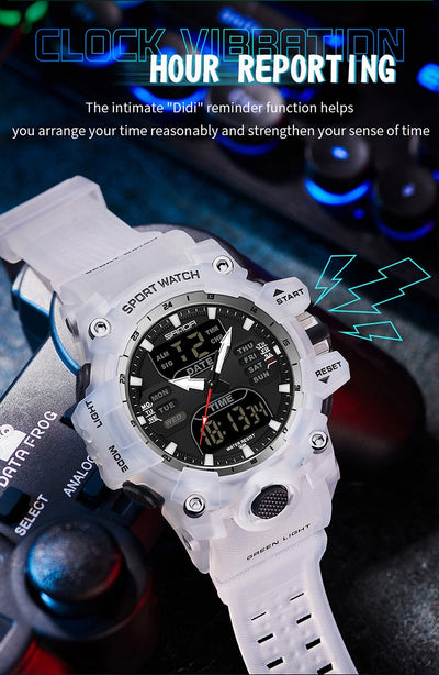Reloj Inteligente Hombre Estilo Coreano Resistente al Agua y Golpes con Pantalla Transparente - Image 16