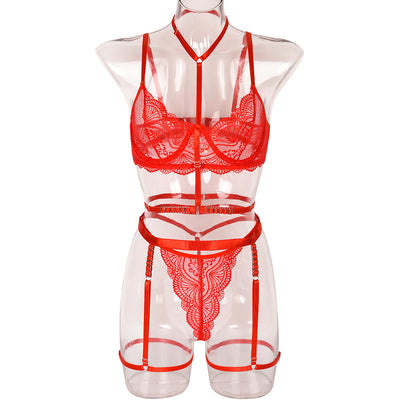 Conjunto de Lencería Sensual de Tres Piezas con Detalle Decorativo - Image 16