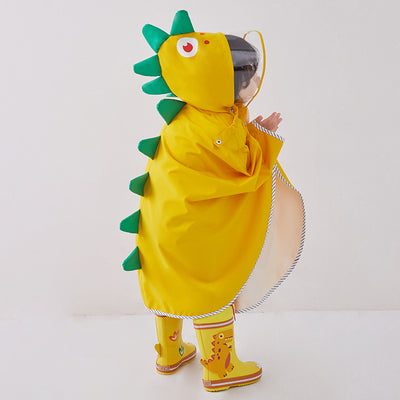Impermeable Infantil Tipo Capa con Diseño de Dinosaurio - Image 3