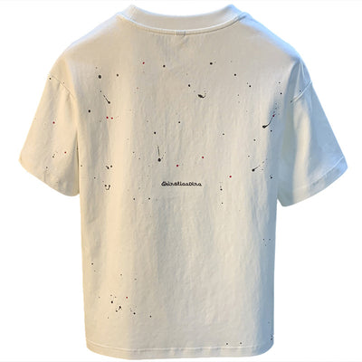 Playera Hombre Estampado Tinta Splash Manga Corta - Image 5