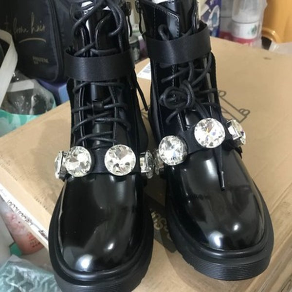 Botas Martin Planas con Strass para Mujer - Diseño Nude