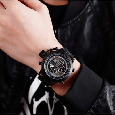 Reloj Deportivo Skmei para Hombre - Acero Inoxidable Resistente al Agua