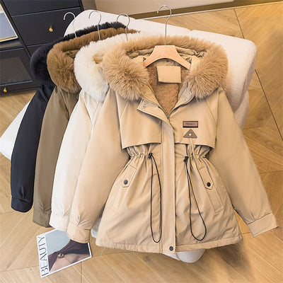 Abrigo Acolchado de Terciopelo Suelto Estilo Coreano para Mujer - Image 18
