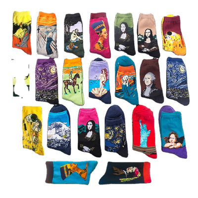 Calcetines Retro con Arte Abstracto Inspirado en Van Gogh - Image 11