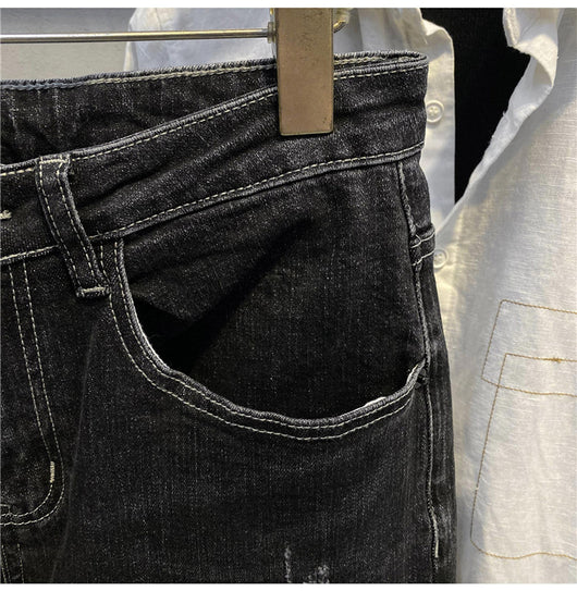 Pantalones Lápiz Estilo Coreano con Estampado de Bolsillo para Hombre - Image 18