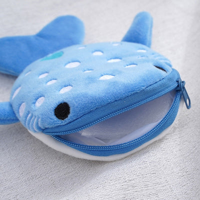Monedero Infantil Tiburón de Peluche con Dije Adorable - Image 4