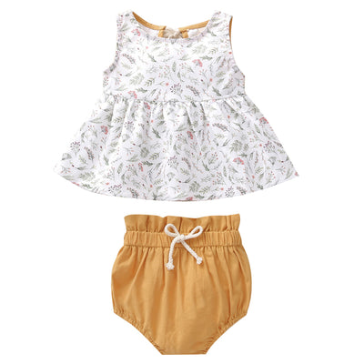 Chaleco Infantil Estampado Cuello Redondo sin Mangas