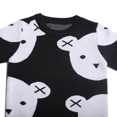 Suéter Tejido Oso Blanco y Negro para Bebés Niños y Niñas - Image 8