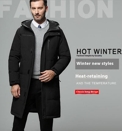 Abrigo de Plumón para Hombre Largo Invierno Premium - Image 9