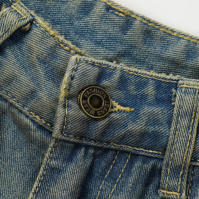 Pantalones Vaqueros Desgastados con Lavado Vintage - Image 11