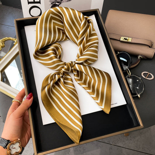Pañuelo Elegante de Bloques de Color para Mujer - Image 9