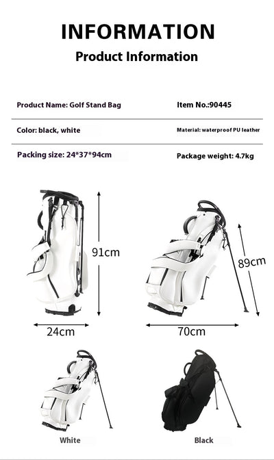 Bolsa de Golf PU Impermeable con Soporte Portátil - Image 14