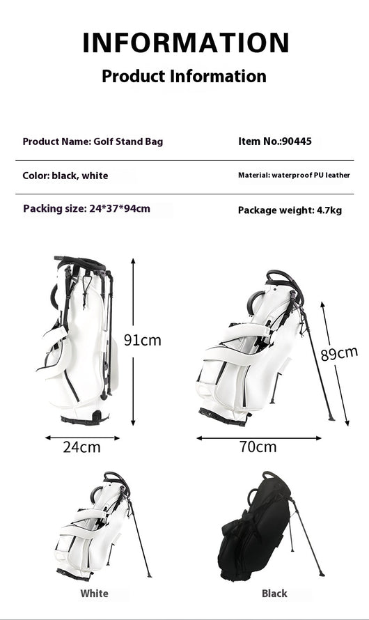 Bolsa de Golf PU Impermeable con Soporte Portátil - Image 14