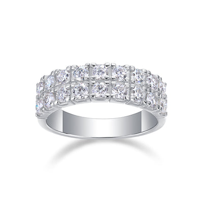 Anillo de Plata Esterlina S925 con Moissanita - Lujo Accesible para Influencers - Image 3