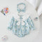 8Y826 Blue Bunny Romper - 66cm