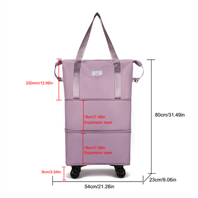 Bolsa de Viaje Expandible con Ruedas - Capacidad Grande, Separación Seco-Húmedo - Image 31