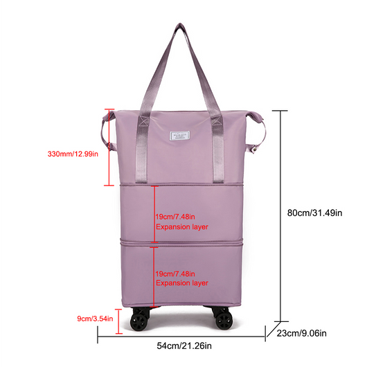 Bolsa de Viaje Expandible con Ruedas - Capacidad Grande, Separación Seco-Húmedo - Image 31
