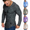 Camisa de Cuero Europeo Clásica con Cuello Redondo y Manga Larga