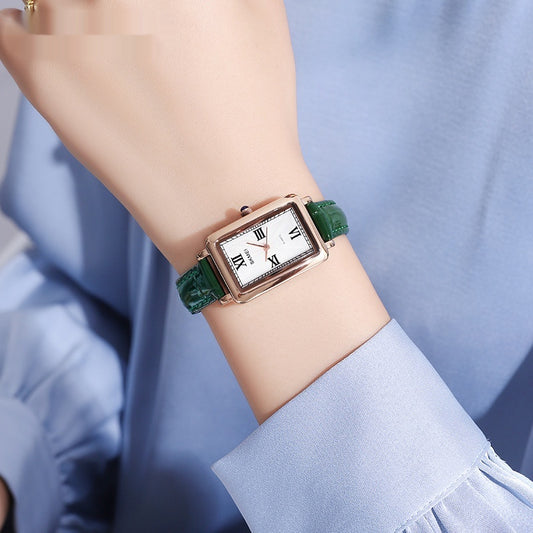 Reloj Retro Rectangular para Mujer - Resistente al Agua, Cuarzo de Precisión - Image 2