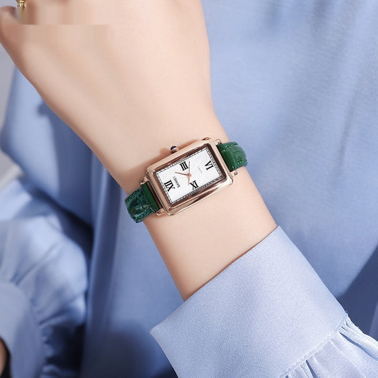 Reloj Retro Rectangular para Mujer - Resistente al Agua, Cuarzo de Precisión - Image 2