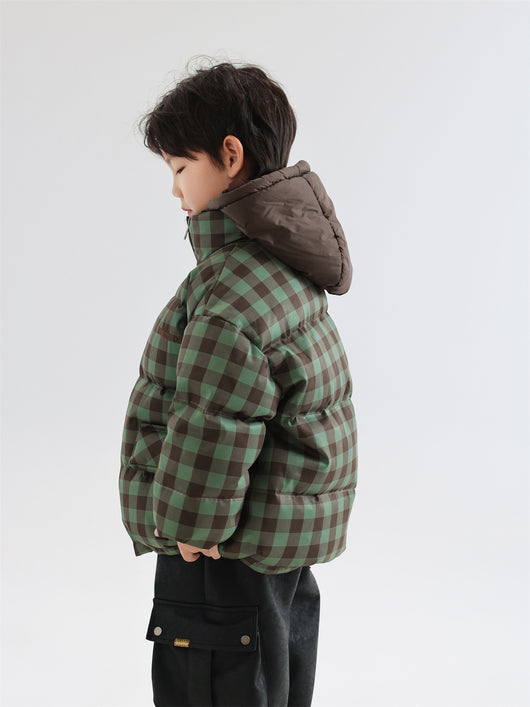 Abrigo Infantil Reversible Acolchado Cuadros Invierno - Image 19