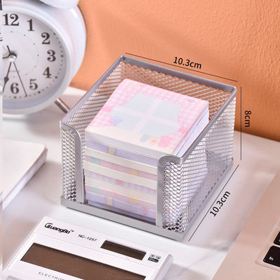 Organizador de Escritorio de Malla Metálica para Notas Adhesivas y Accesorios - Image 7
