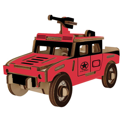 Modelo de Auto 3D de Madera - Puzzle Educativo Armable para Niños - Image 34
