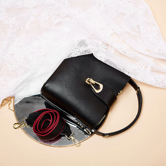 Bolso Mensajero de Cuero Premium para Mujer - Elegancia Minimalista - Image 9