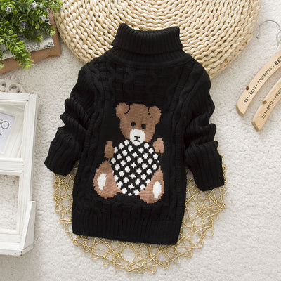 Suéter Infantil Cuello Alto Estilo Coreano - Image 17