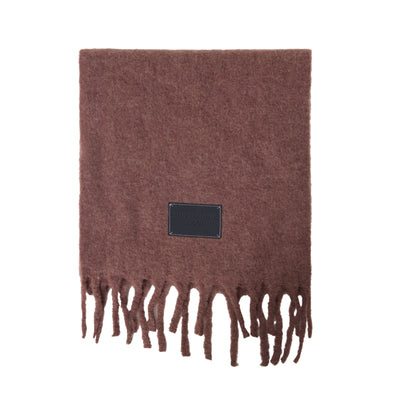 Bufanda de Lana Gruesa con Flecos Lisos para Mujer - Abrigo Cálido para el Cuello - Image 11