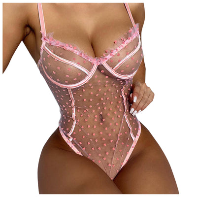 Conjunto de Lencería con Bordado 3D Amor Verano - Image 8
