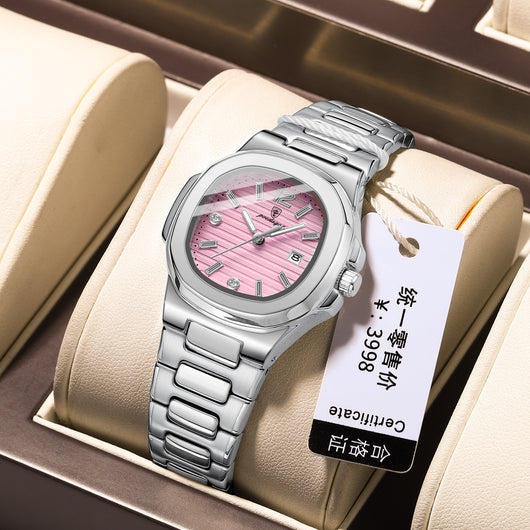 Reloj de Cuarzo Ultradelgado con Esfera Luminosa para Mujer - Image 5
