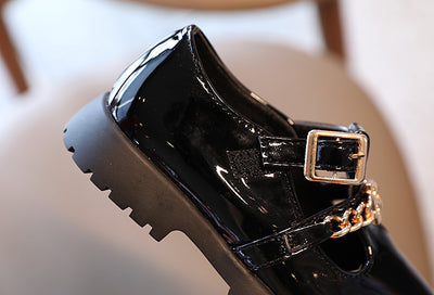 Zapatos Escolares Retro de Cuero con Tacón Grueso para Niños - Image 16