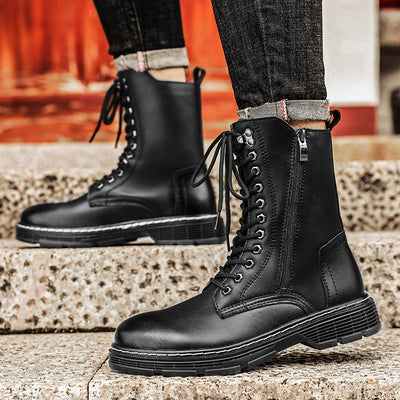 Botas Martin Altas Impermeables para Hombre Talla Grande - Otoño e Invierno - Image 3